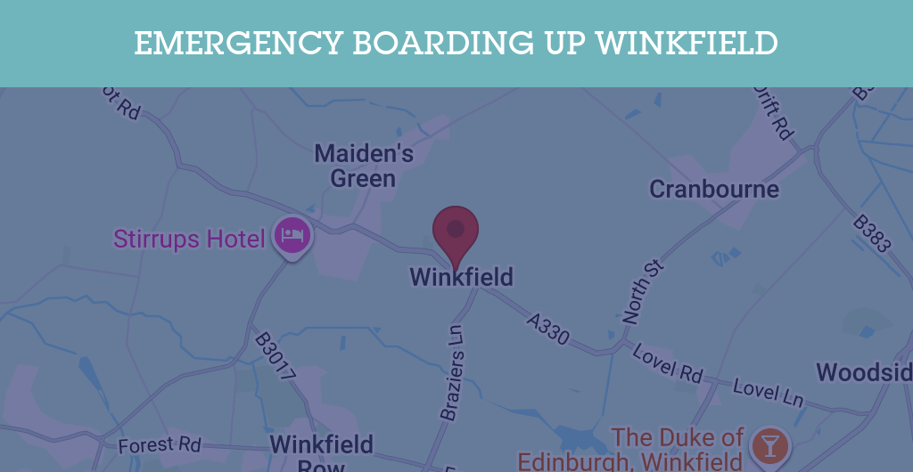 Emergency Boarding Up Services in Winkfield - SL postcode